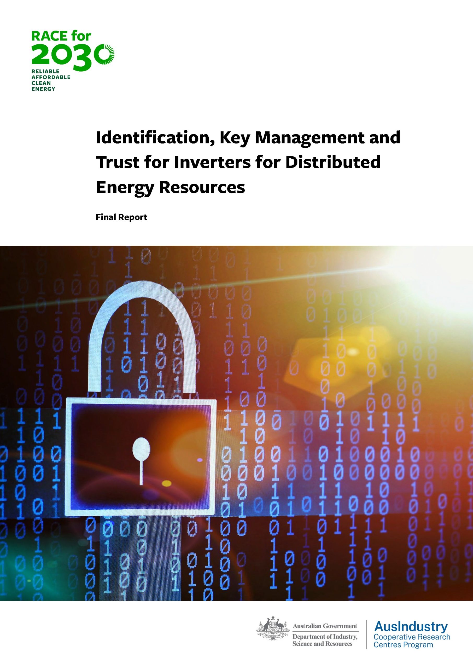 Identification, Key Management and Trust for Inverters for Distributed Energy Resources