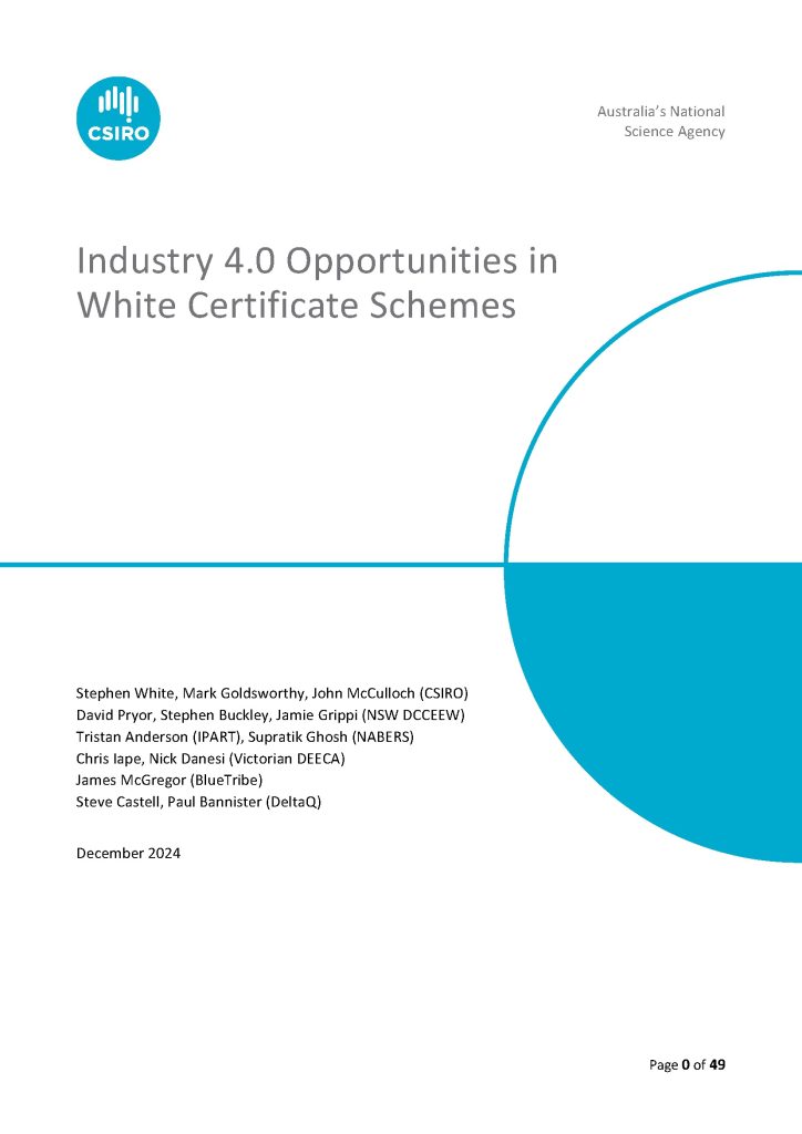 Industry 4.0 Opportunities in White Certificate Schemes