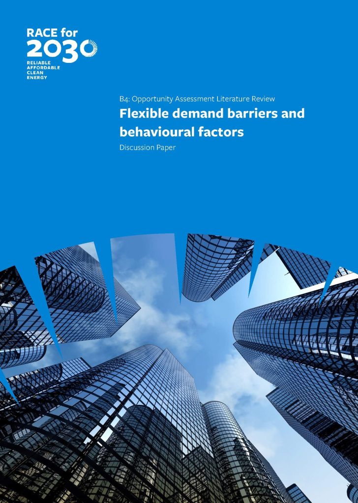 Flexible Demand Barriers And Behavioural Factors