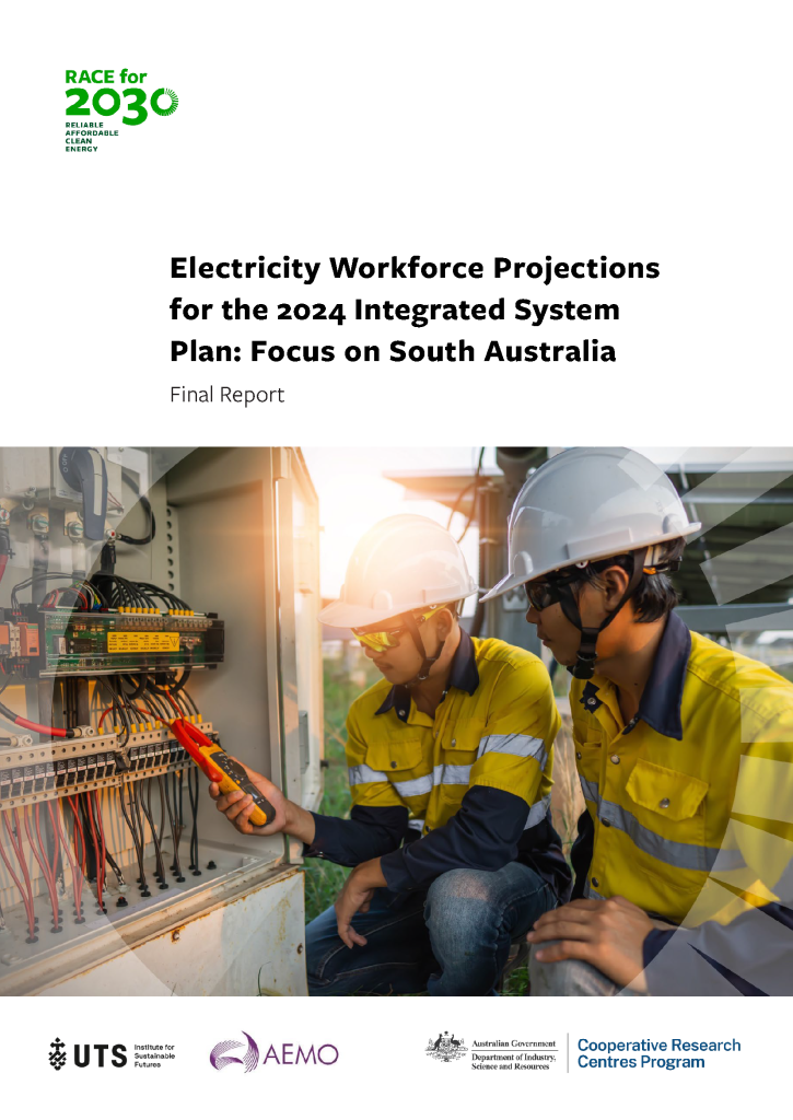 Electricity Workforce Projections for the 2024 Integrated System Plan: Focus on South Australia