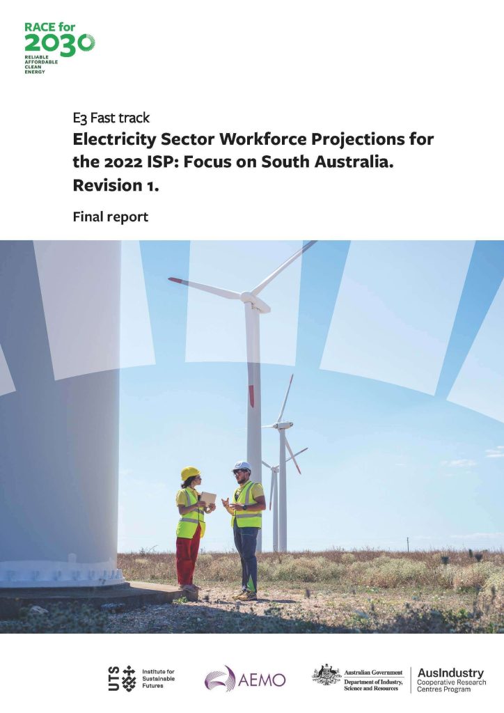 Electricity Sector Workforce Projections for the 2022 ISP: Focus on South Australia. Revision 1.