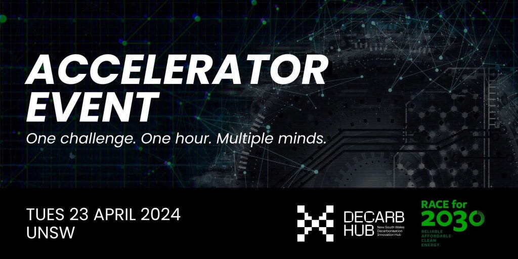 NSW Decarb Hub and RACE for 2030 event